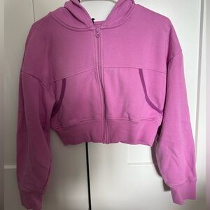 PacSun Pink Cropped Hoodie